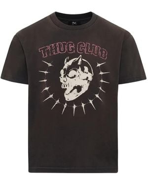 THUG CLUB Graphic-Print T-Shirt - Black