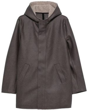Harris Wharf London Abrigo con capucha - Gris