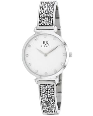 Roberto Bianci Billare Crystal-Embellished 12Mm Watch - White