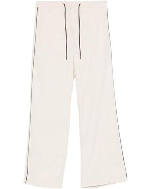 St. Agni Elasticated-Waistband Track Trousers - White