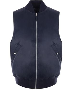 MYTHINKS Gerippte Jacke mit Reißverschluss - Blau