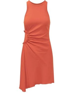 Victoria Beckham ギャザー ミニドレス - レッド