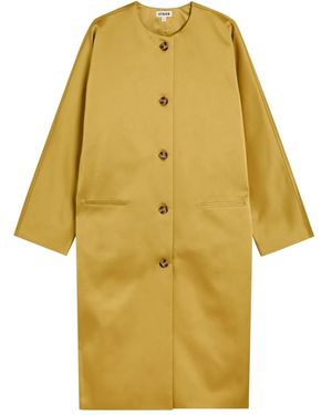 STAUD Abrigo Liz Con Botones - Amarillo