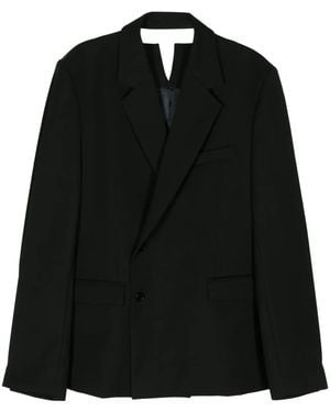 BOTTER Notched-Lapel Double-Breasted Blazer - Black