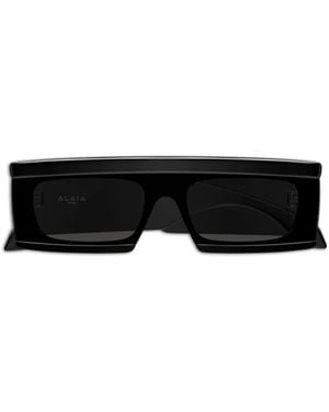 Alaïa Rectangle-Frame Sunglasses - Black