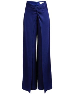 Silvia Tcherassi Canturipe Twist-Detail Pants - Blue