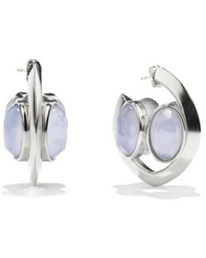 Goossens Bosphore Hoop Earrings - White