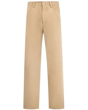 NAHMIAS Suede Trousers - Natural
