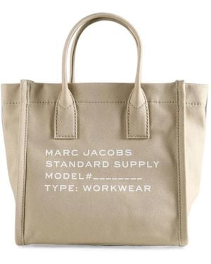 Marc Jacobs Logo-Print Canvas Tote Bag - Natural