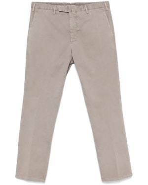 Dell'Oglio Pressed-Crease Chino Pants - Grey