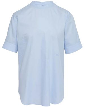 N°21 Short-Sleeve Blouse - Blue