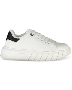 Gaelle Paris Platform Lace-Up Sneakers - White
