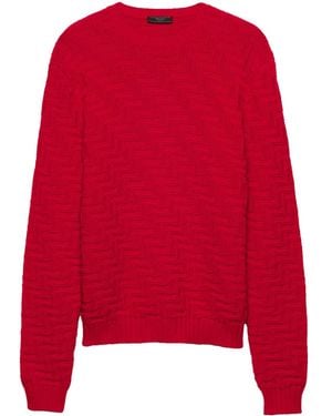 Prada Crew-Neck Jumper - Red
