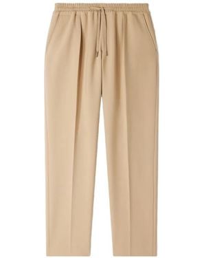 Sandro Pleated Trousers - Natural