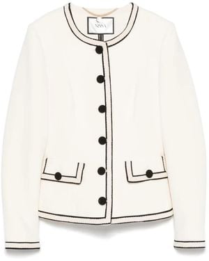 Nissa Single-Breasted Suit Jacket - Natural