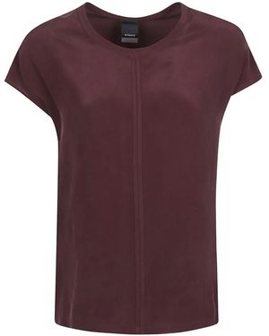 Pinko Seam-Detail T-Shirt - Purple