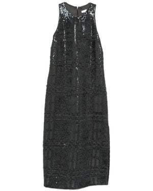 Peserico Midikleid Mit Pailletten - Schwarz
