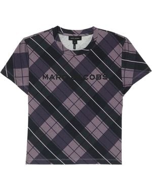 Marc Jacobs Kariertes T-Shirt - Blau