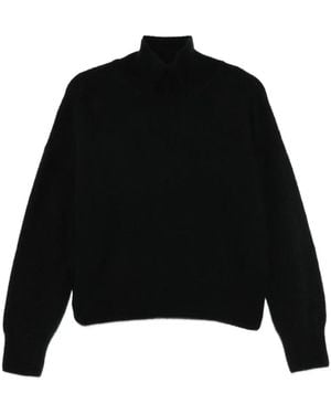 Mrz Pullover mit Stehkragen - Schwarz