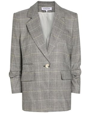 Veronica Beard Check-Pattern Blazer - Gray