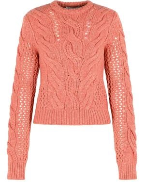 Sportmax Radio Braided Jumper - Pink