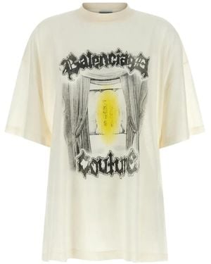 Balenciaga Salon De Couture jersey T-shirt - Weiß