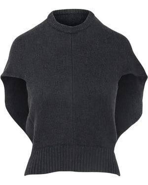 Altuzarra Jersey De Canalé Con Cuello Redondo - Azul