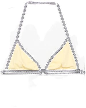 Versace Triangle-Cup Bikini Top - Metallic