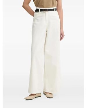 Sessun Vaqueros anchos de talle alto - Blanco