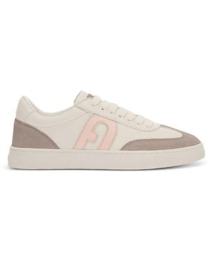 Furla Step Logo-Detail Trainers - White