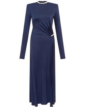 David Koma Embellished Midi Dress - Blue