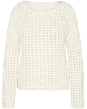 Juvia Alpaca Mesh Jumper - White