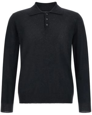 Zanone Fine-Knit Long-Sleeve Jumper - Blue
