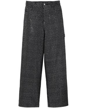 Marc Jacobs Jean The Glam Studs - Gris