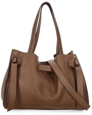 VISONA Borsa Tote Vittoria Grande - Marrone