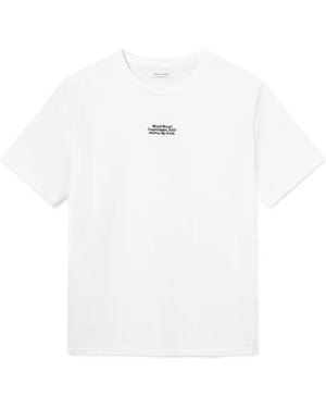 WOOD WOOD T-Shirt Wwoliver À Logo Imprimé - White