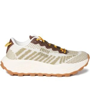 Miu Miu Energy Tech Trainers - Natural
