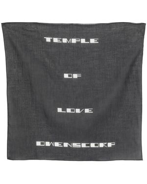 Rick Owens Printed Bandana - Black
