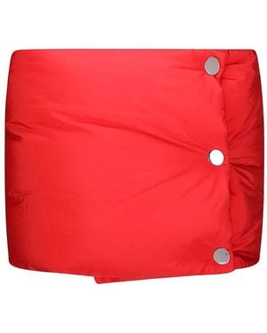 Sportmax Sciarpa Imbottita Con Bottoni - Rosso