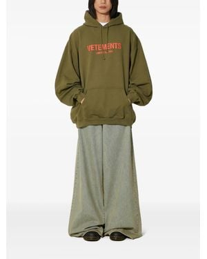 Vetements Limited Edition Logo Hoodie - Green