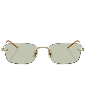 Oliver Peoples Gafas Tk-10 Con Montura Rectangular - Metálico