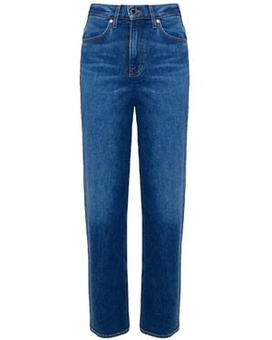 Veronica Beard Leah Straight-Leg-Jeans - Blau