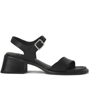 Vagabond Shoemakers 53Mm Ines Ankle-Strap Block-Heel Sandals - Black