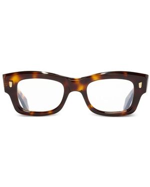 Cutler and Gross Occhiali Con Effetto Tartarugato - Marrone
