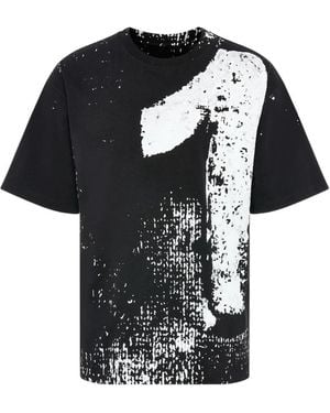 Maison Margiela Numbers Graphic-Print T-Shirt - Black