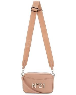 N°21 Logo-Plaque Cross Body Bag - White