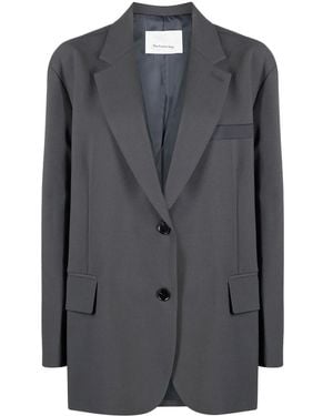 Frankie Shop Bea Single-Breasted Blazer - Grey