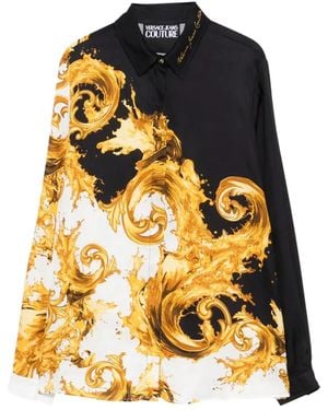 Versace Jeans Couture Chemise À Imprimé Baroque - Yellow