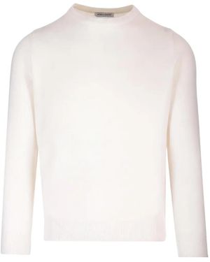 Al Duca d'Aosta Ribbed-Trim Crew-Neck Jumper - White