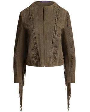 Ralph Lauren Suede Jacket - Green